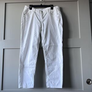 Tommy Bahama Denim Jeans Womens 10 White Boyfriend Stretch Mid Rise Casual Pants